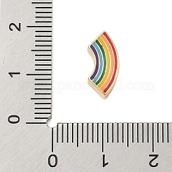 Rack Plating Brass Enamel Beads&nbsp;KK-Z074-03G