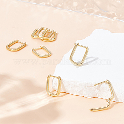 10 Pairs Brass Huggie Hoop Earrings&nbsp;EJEW-UN0003-03