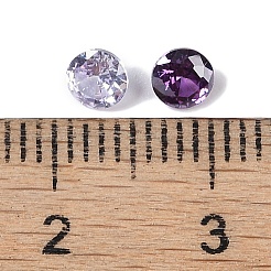 混合グレードのダイヤモンド形のキュービックジルコニアカボション  多面カット  4x2.5mm&nbsp;X-ZIRC-M002-4mm