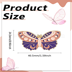 1Pc Butterfly Enamel Pins&nbsp;JEWB-LP0004-31B