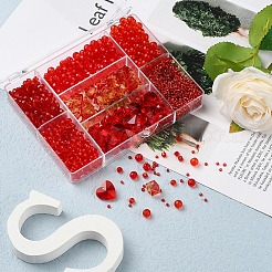 DIY Red Series Jewelry Making Kits&nbsp;DIY-YW0002-94B