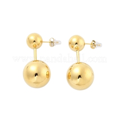 304ステンレススチールスタッドピアス  ボール  ゴールドカラー  42.2x20.1mm&nbsp;EJEW-S226-23G