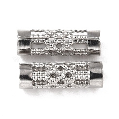 Non-Tarnish 316 Surgical Stainless Steel Filigree Tube Beads&nbsp;STAS-I187-03P