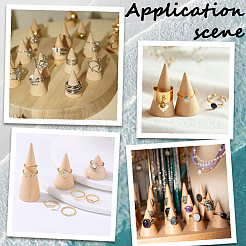 30Pcs Wooden Ring Displays&nbsp;RDIS-SC0001-05A