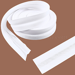 ポリコットン二重折りバイアステープ  フラット  ホワイト  25mm  約21.87ヤード（20m）/ロール&nbsp;OCOR-WH20006-22A