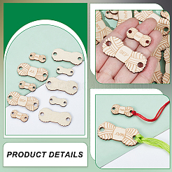 Reusable Wooden Temperature Blanket Buttons&nbsp;AJEW-BC0008-13