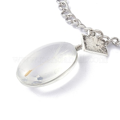 Dandelion Seed Wish Necklace for Teen Girl Women Gift&nbsp;NJEW-Z014-03P