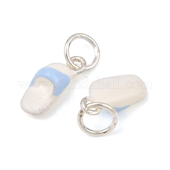 Alloy with Light Sky Blue Enamel Charms&nbsp;AL-CBA415D-29S