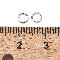 変色しにくい304ステンレススチール製オープン丸カン  丸く切ったのこぎり  ステンレス鋼色  24ゲージ  4x0.5mm  内径：3mm  穴：3.5mm  約312個/5g&nbsp;X-STAS-M008-04A