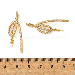 SHEGRACE Brass Micro Pave Cubic Zirconia Peg Bails Pin Pendants&nbsp;XGRQ5F599-815G