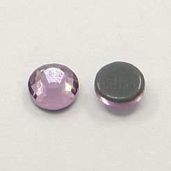 ガラスホットフィックスラインストーン  グレードAA  フラットバック＆多面  半円  ライトアメジスト  ss30  6.3~6.5mm  約288個/袋&nbsp;RGLA-A019-SS30-212
