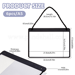 Erasable PVC Hanging Price Tags with Rope&nbsp;CDIS-WH0021-069C-01