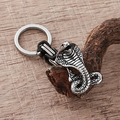 Vintage 304 Stainless Steel Cobra Keychains&nbsp;BM7932