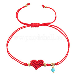 Round Synthetic Turquoise Charm Bracelets&nbsp;HY7206-2