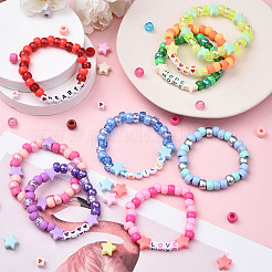 3 Boxs DIY Acrylic Beads Bracelets Making Kits&nbsp;DIY-YW0013-03
