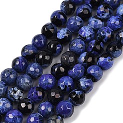 Natural Fire Crackle Agate Beads Strands&nbsp;G-C082-A01-32