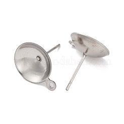 Anti-Tarnish 304 Stainless Steel Stud Earring Findings&nbsp;STAS-S151-01P-H
