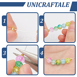 100Pcs 2 Colors Brass Crimp Beads&nbsp;FIND-UN0004-33