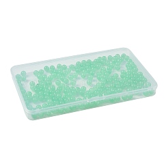 2 Strands Baking Paint Imitation Jade Glass Round Bead Strands&nbsp;DGLA-FS0001-20D