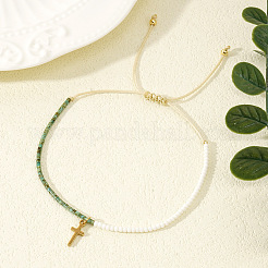 Bohemian Style Glass Seed Beads Braided Bead Bracelets&nbsp;LS-EC2544