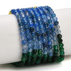 Gradient Color Natural Chalcedony Beads Strands&nbsp;GG-NH0004-A01-01A