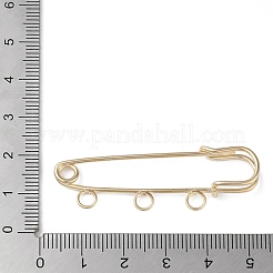 Rack Plating Iron Brooch Findings&nbsp;FIND-D036-03KCG-01