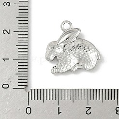 304 Stainless Steel Rabbit Pendants&nbsp;STAS-S186-07C-P