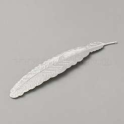 合金のブックマーク  羽  銀  115x23x1mm  穴：0.8mm&nbsp;FIND-WH0139-799S