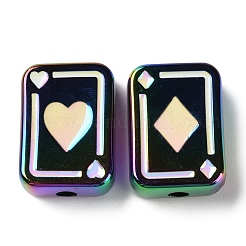UV Plating Rainbow Iridescent Acrylic Enamel Beads&nbsp;SACR-G034-11D