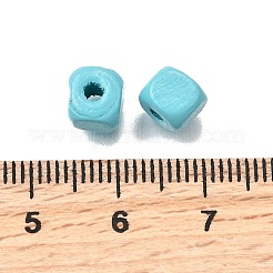 Spray Painted Wooden Beads&nbsp;WOOD-P021-01A-26