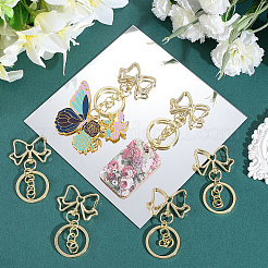 18Pcs Alloy Keychain Clasps&nbsp;KEYC-SC0001-74B-G
