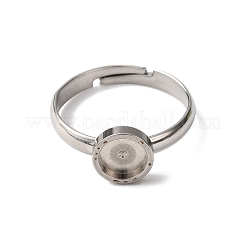 304 Stainless Steel Adjustable Ring Components&nbsp;X-STAS-B098-02B-P