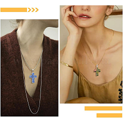 Cross Gemstone Pendants Sets&nbsp;G-PH0027-01-WH