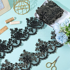 5Yards Polyester Embroider Lace Ribbon&nbsp;OCOR-GF0005-63