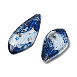 4Pcs Transparent Epoxy Resin Butterfly Wings Pendants&nbsp;RESI-C057-06C