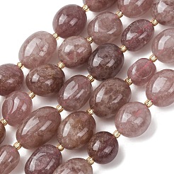 Natural Strawberry Quartz Beads Strands&nbsp;G-G453-D07-01