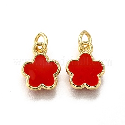 Brass Enamel Charms&nbsp;KK-C106-03G