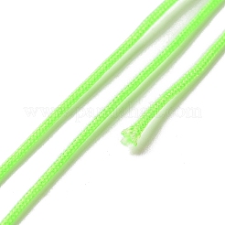 ナイロン編組糸  ジュエリー製作やマクラメ工芸用の中国結び紐  芝生の緑  0.8mm  約7~9m /ロール&nbsp;NWIR-N001-0.8mm-12