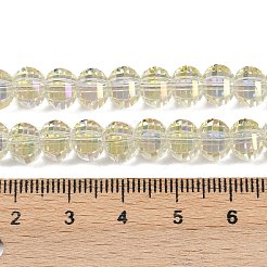 Electroplate Transparent Glass Beads Strands&nbsp;EGLA-B011-08A-FR01