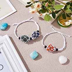 Adjustable Braided Nylon Cord Macrame Pouch Bracelet Making&nbsp;AJEW-SW00013-16