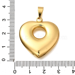 304ステンレスペンダント  ハートチャーム  ゴールドカラー  31x28x7mm  穴：4x8mm&nbsp;LS-STAS-H200-25G-13