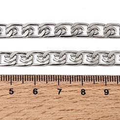 6.5mm 201ステンレススチール ルマキナチェーンネックレス（ユニセックス）  変色しない  ステンレス鋼色  22.36インチ（56.8cm）&nbsp;NJEW-K302-07P