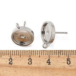 201 Stainless Steel Stud Earring&nbsp;STAS-C117-01A-P
