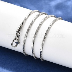 Tarnish Resistant 304 Stainless Steel Snake Chain Necklace Making&nbsp;STAS-P045-19P