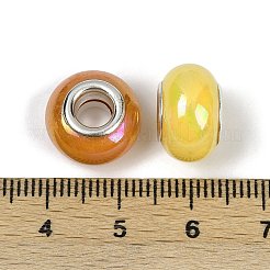 Opaque Resin European Beads&nbsp;RESI-C059-01F