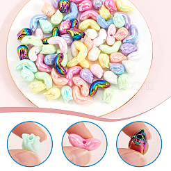 80Pcs 20 Styles UV Plated Acrylic Beads&nbsp;OACR-SC0001-86