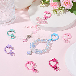 30Pcs Spray Painted Alloy Swivel Lobster Claw Clasps&nbsp;FIND-SC0014-91