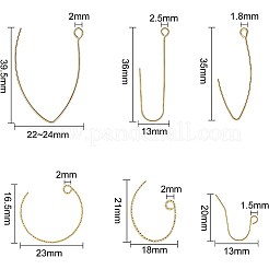 Brass Earring Hooks&nbsp;KK-BC0005-26