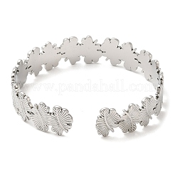 Non-Tarnish 304 Stainless Steel Cuff Bangles&nbsp;BJEW-K267-02P