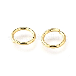 Brass Open Jump Rings&nbsp;KK-V007-004G-07